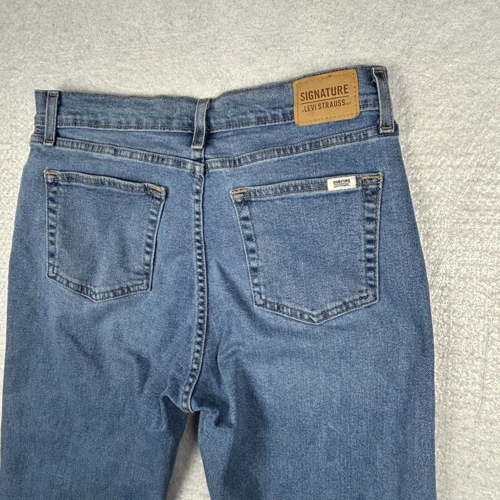 Levi's Jeans Womens 8 30x25 Signature Boyfriend Heritage Cropped High Rise Blue - Picture 7 of 15
